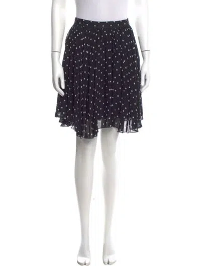 Pre-owned Versus Polka Dot Print Knee-length Skirt In Blue