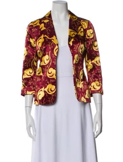 Pre-owned Versus Printed Blazer In Multi