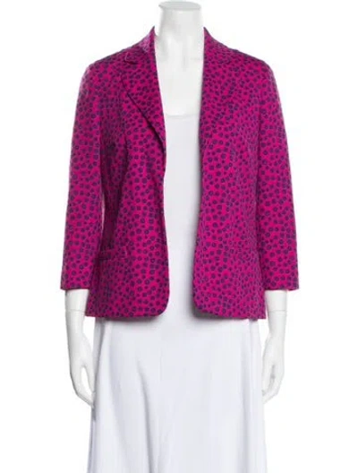 Pre-owned Versus Printed Blazer In Pink