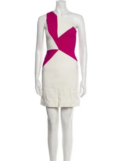 Pre-owned Versus Printed Mini Dress In Neutral