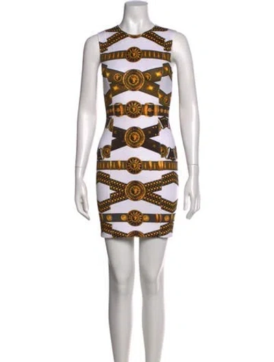 Pre-owned Versus Printed Mini Dress In Pink