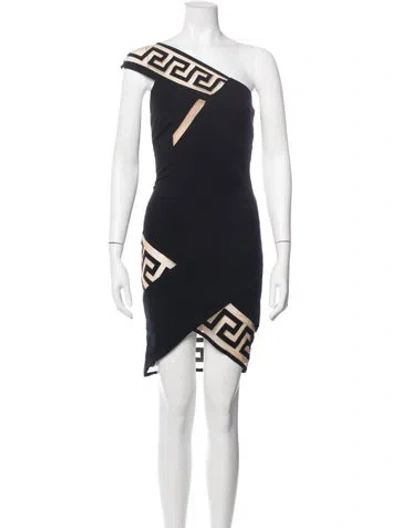 Pre-owned Versus Printed Mini Dress W/ Tags In Blue