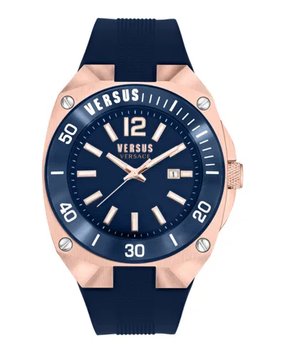 Versus Versace  Reaction Silicone Watch Man Wrist Watch Rose Gold Size Onesize Stainless Steel