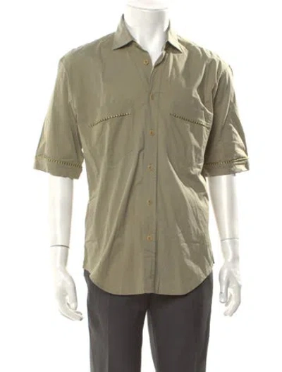 Pre-owned Versus Short Sleeve Shirt In Green