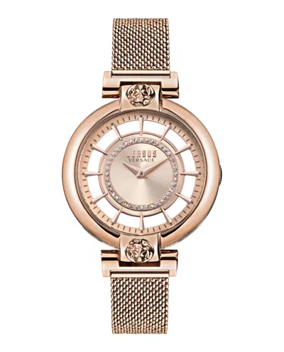 Versus Silver Lake Crystal Watch In Multi