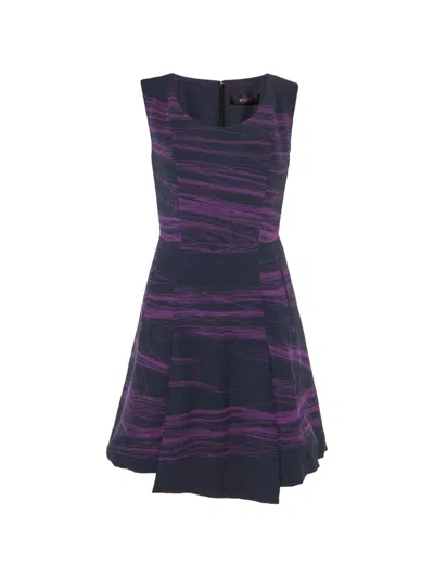 Pre-owned Versus Sleeveless Crepe Dress In Blue