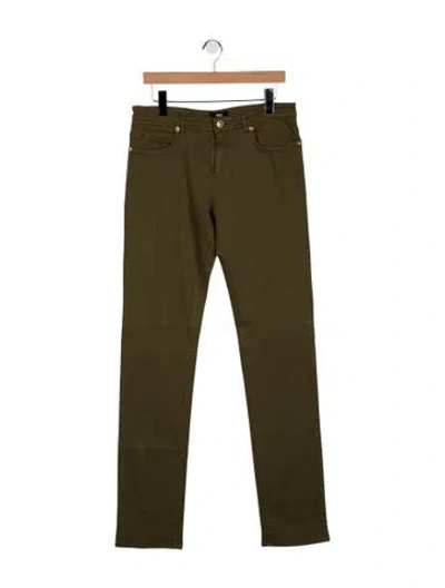 Pre-owned Versus Slim Fit Jeans In Green