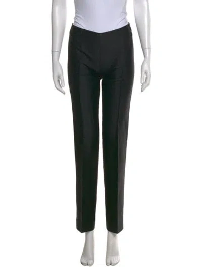 Pre-owned Versus Straight Leg Pants In Black