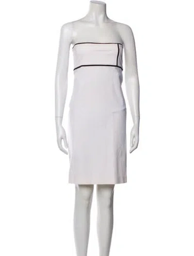 Pre-owned Versus Strapless Mini Dress In Neutral