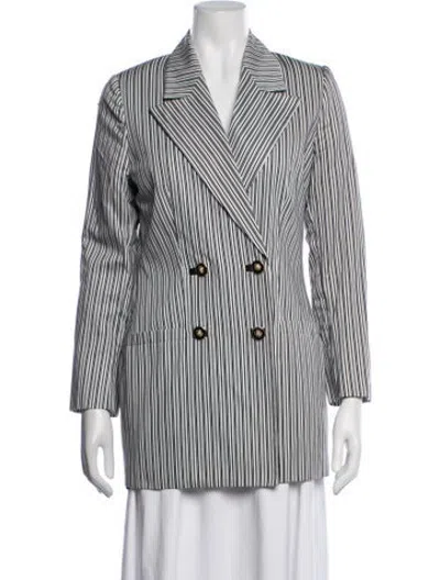 Pre-owned Versus Striped Blazer In Multicolor