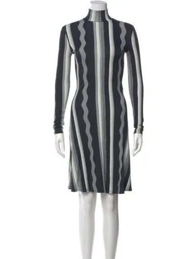 Pre-owned Versus Striped Knee-length Dress In Multi