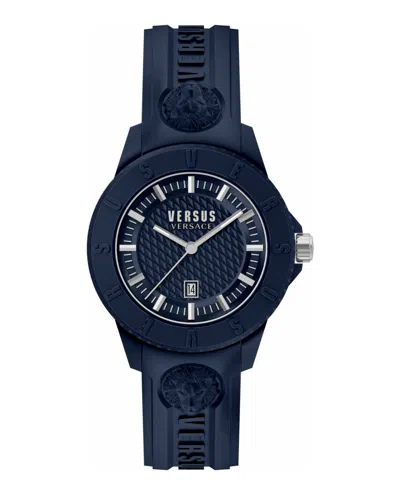 Versus Versace Tokyo R Strap Watch Man Wrist Watch Blue Size - Stainless Steel