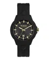 Versus Tokyo Silicone Watch In Black