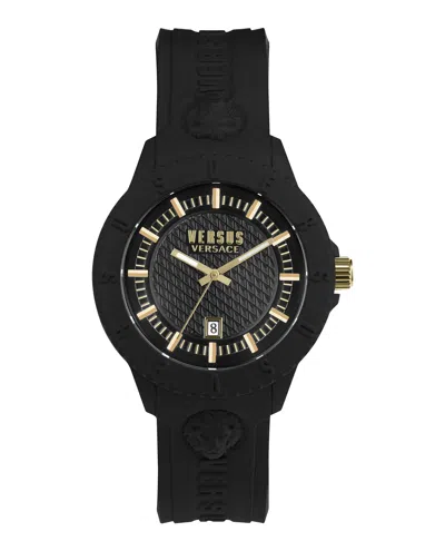 Versus Tokyo Silicone Watch In Black
