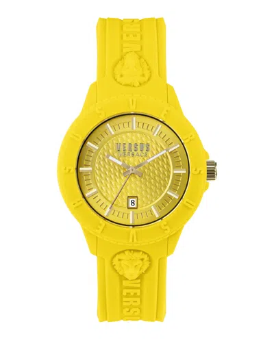 Versus Tokyo Silicone Watch In Gold