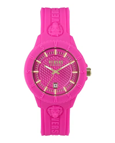 Versus Tokyo Silicone Watch In Pink