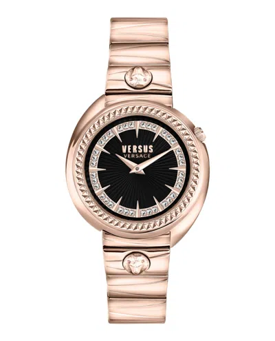 Versus Versace Tortona Crystal Bracelet Watch Woman Wrist Watch Gold Size Onesize Stainless Steel