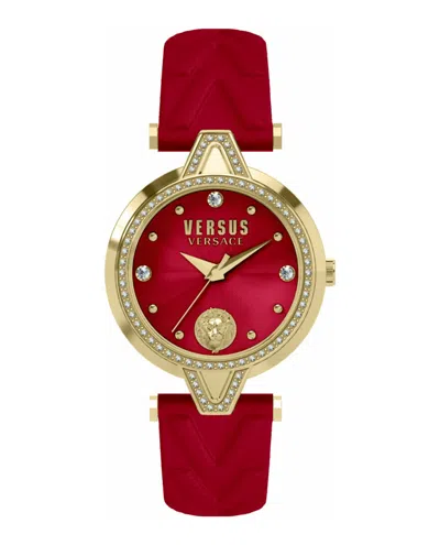 VERSUS V VERSUS CRYSTAL STRAP WATCH