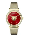 VERSUS VERSUS VERSACE BRICK LANE CRYSTAL WATCH WOMAN WRIST WATCH GOLD SIZE - STAINLESS STEEL