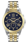 Versus Chrono Lion Chronograph Watch In Two Tone