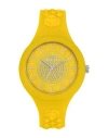 Versus Versace Fire Island Crystal Strap Watch Woman Wrist Watch Yellow Size - Stainless Steel In Yellow