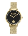 VERSUS VERSUS VERSACE LA VILLETTE CRYSTAL BRACELET WATCH WOMAN WRIST WATCH GOLD SIZE - STAINLESS STEEL