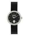 Versus Versace Lea Crystal Bracelet Watch In Black