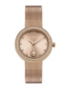 Versus Lea Women's 2 Hand Quartz Movement And Ion Plating Rose Gold-tone Bracelet Watch 35mm In Rose Gold