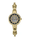 Versus Women's Les Docks Petite 2 Hand Quartz Gold-tone Stainless Steel Watch, 30mm In Gold