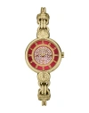 Versus Women's Les Docks Petite 2 Hand Quartz Gold-tone Stainless Steel Watch, 30mm In Gold