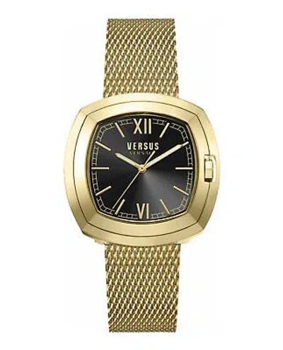 Pre-owned Versus Versace Mens Gold 41mm Bracelet Fashion Watch