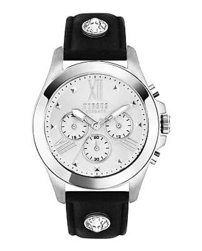 Pre-owned Versus Versace Mens Stainless Steel 44mm Strap Fashion Watch