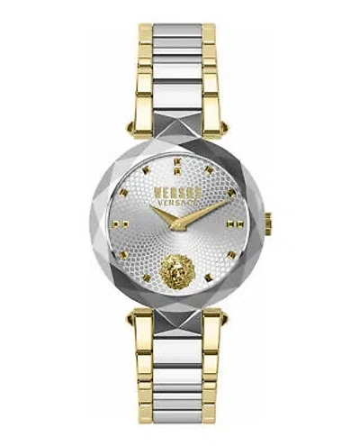 Pre-owned Versus Versace Womens Covent Garden Two Tone 36mm Bracelet Fashion Watch