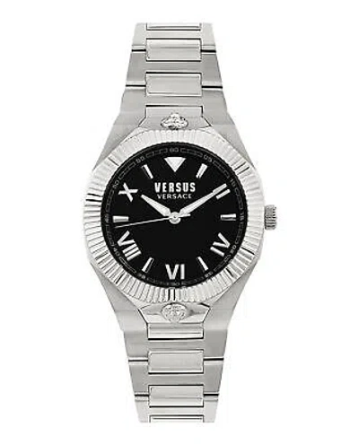 Pre-owned Versus Versace Womens Echo Park Stainless Steel 36mm Bracelet Fashion Watch