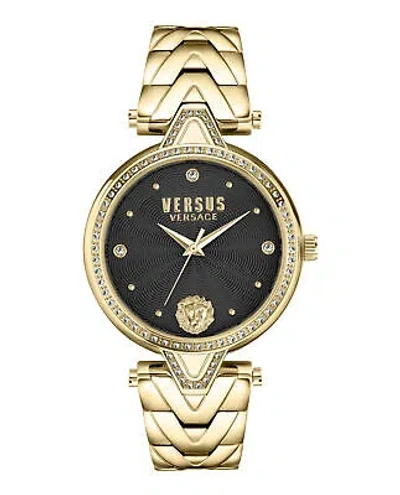 Pre-owned Versus Versace Womens Gold 34mm Bracelet Fashion Watch