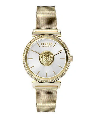 Pre-owned Versus Versace Womens Gold 34mm Bracelet Fashion Watch