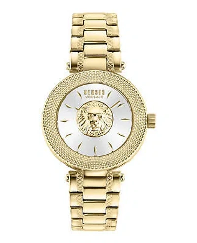 Pre-owned Versus Versace Womens Gold 36mm Bracelet Fashion Watch