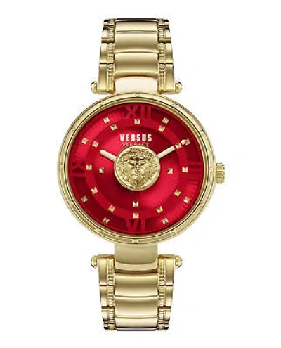 Pre-owned Versus Versace Womens Gold 38mm Bracelet Fashion Watch