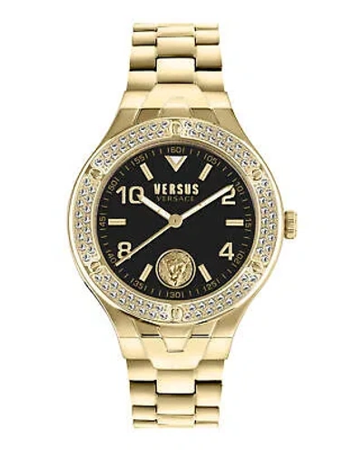 Pre-owned Versus Versace Womens Gold 38mm Bracelet Fashion Watch