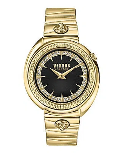 Pre-owned Versus Versace Womens Gold 38mm Bracelet Fashion Watch