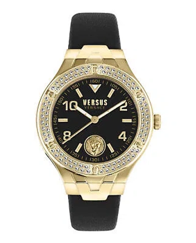 Pre-owned Versus Versace Womens Gold 38mm Strap Fashion Watch