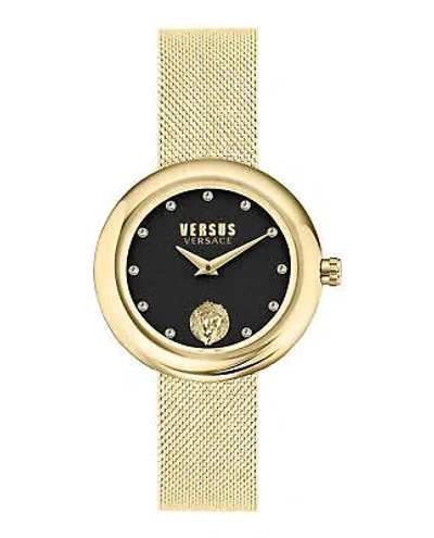 Pre-owned Versus Versace Womens Lea Gold 35mm Bracelet Fashion Watch