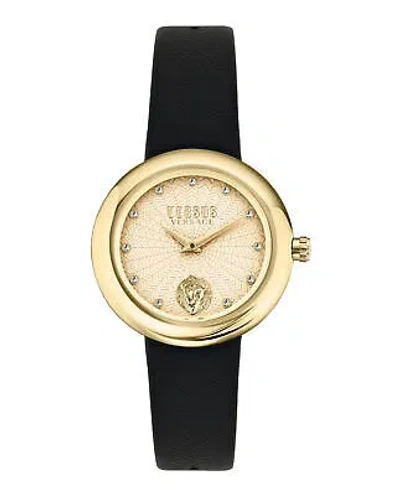Pre-owned Versus Versace Womens Lea Gold 35mm Strap Fashion Watch