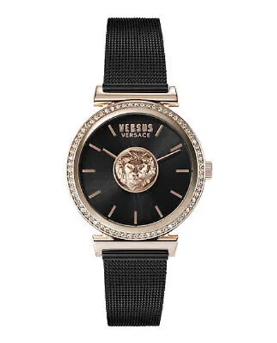 Pre-owned Versus Versace Womens Rose Gold 34mm Bracelet Fashion Watch