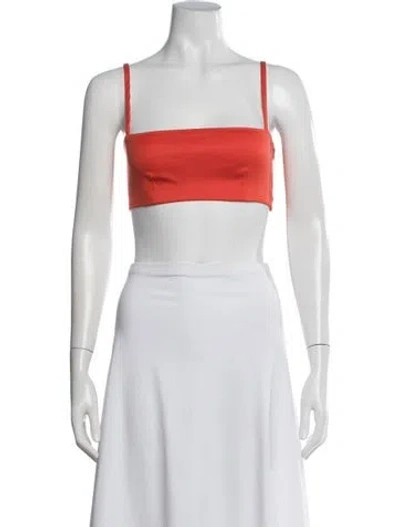 Pre-owned Versus Vintage 1990's Crop Top In Orange