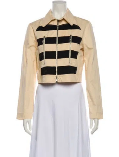 Pre-owned Versus Vintage 1990's Denim Jacket In Neutral