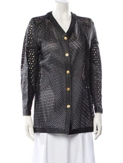 Pre-owned Versus Vintage 1990's Evening Jacket In Black