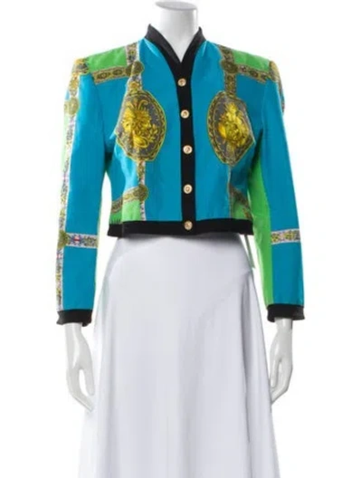 Pre-owned Versus Vintage 1990's Evening Jacket In Blue