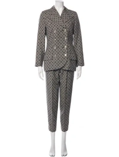 Pre-owned Versus Vintage 1990's Pantsuit In Black