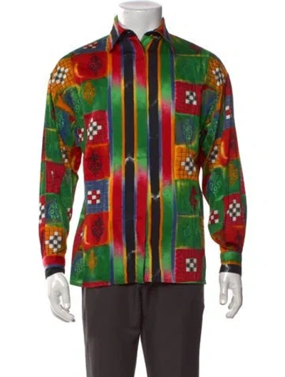 Pre-owned Versus Vintage 1990's Shirt In Green/red